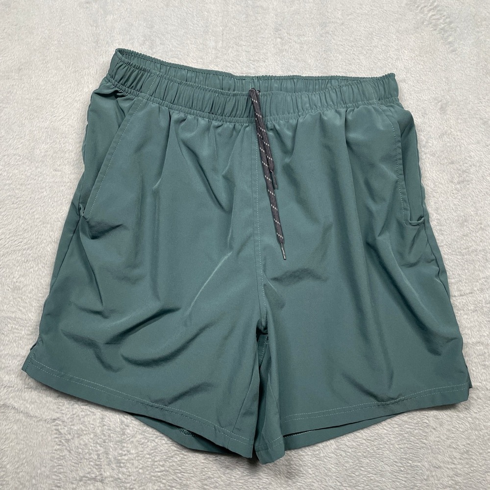 Columbia Active Shorts Mens Medium Green Mesh Liner 5in Inseam Stretch